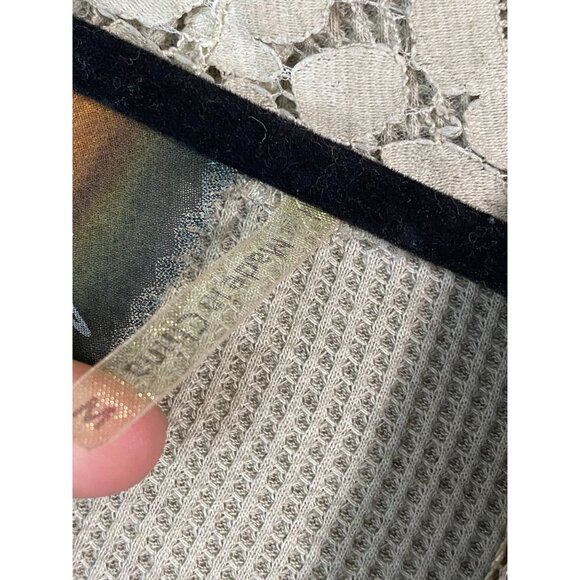 Aratta Silent Journey Waterfall Cardigan Waffle Knit Size Medium Lagenlook Fairy - Picture 4 of 16